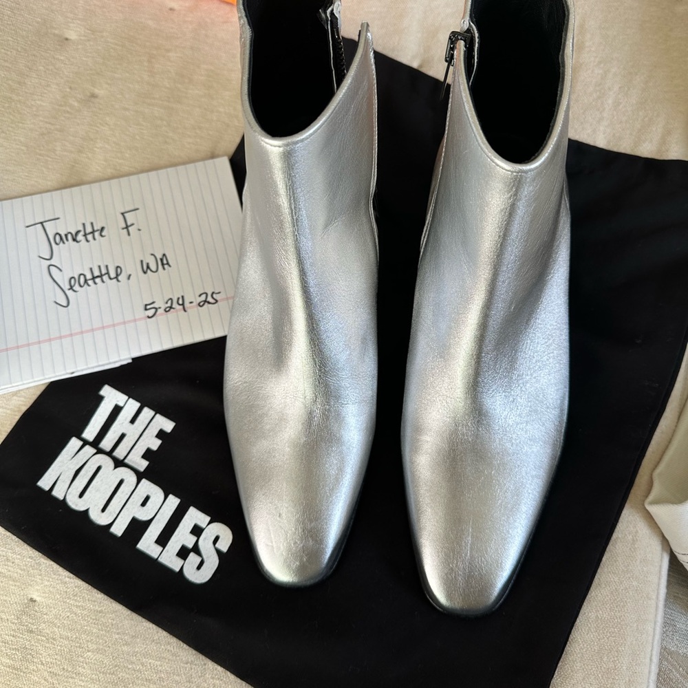 The Kooples Metallic Silver Boots